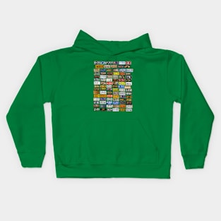 Licence Plate - Vintage art Kids Hoodie